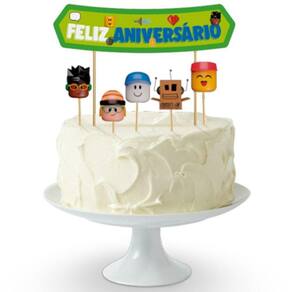 Topo De Bolo Masculino Roblox - 6 Un