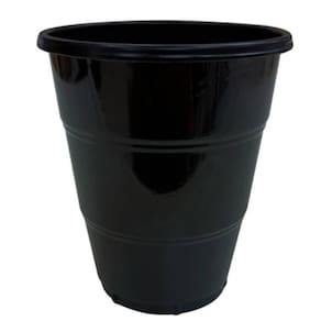 Copo Plástico Happy Line 210ml Preto - 8 Un