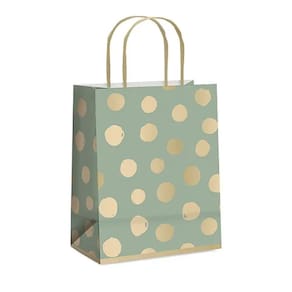 Kit Sacola De Papel Big Ball Gg 39x32x16cm Sálvia - 10 Un