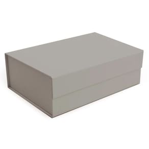 Caixa Rígida Dobrável Retangular Com ímã M Gris 29x21x9cm - 5 Un