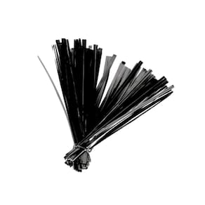 Lacre Fecho Metalizado 4mmx11cm Preto - 100 Un