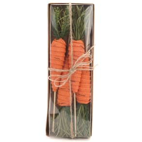 Pick Cenoura Gift Box Decorativo Verde-laranja 28x3,5cm - 4 Un