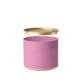 Lata Para Doces Liso Rosa 10x7cm - 24 Un