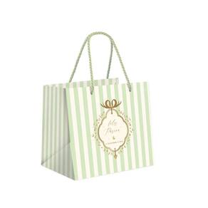 Sacola Premium Para Um Meio Ovo Quinn Verde M 30x26x14cm - 10 Un