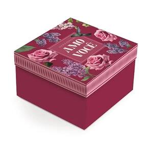 Kit Caixa Quadrada Brigitte P 20x20x10cm - 10 Un