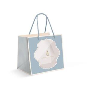 Sacola Premium Para Um Meio Ovo Com Visor Laviê Mediterrâneo P 22x20x14cm - 10 Un