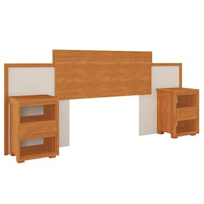 Cabeceira Ajustável Para Cama Box Com Laterais Nature/off