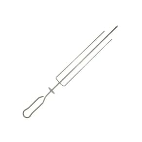 Kit 10 Espetos Tridente Inox Redondo Lobo Churrasqueiras Tamanho 40