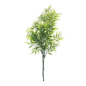 Galhos Decorativos Permanentes - Galho Grande Com Folhas 20cm Verde - 6 Galhos