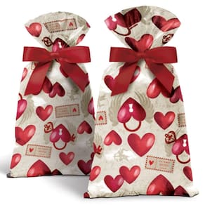 Saco Para Presente Perolado 60x90cm Amor Real - 25 Un