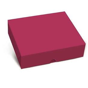 Kit Caixa Retangular Tampa Fundo New Amarena Cereja P 17x13,5x4,5cm - 10 Un