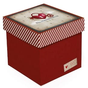 Kit Caixa Cubo Amor Real M 15x15x15cm - 10 Un