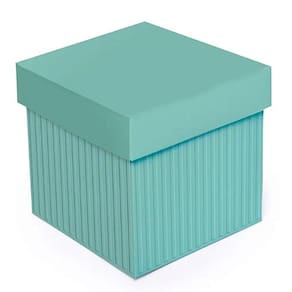 Kit Caixa Cubo Com Relevo Caribe P 13x13x13cm - 10 Un