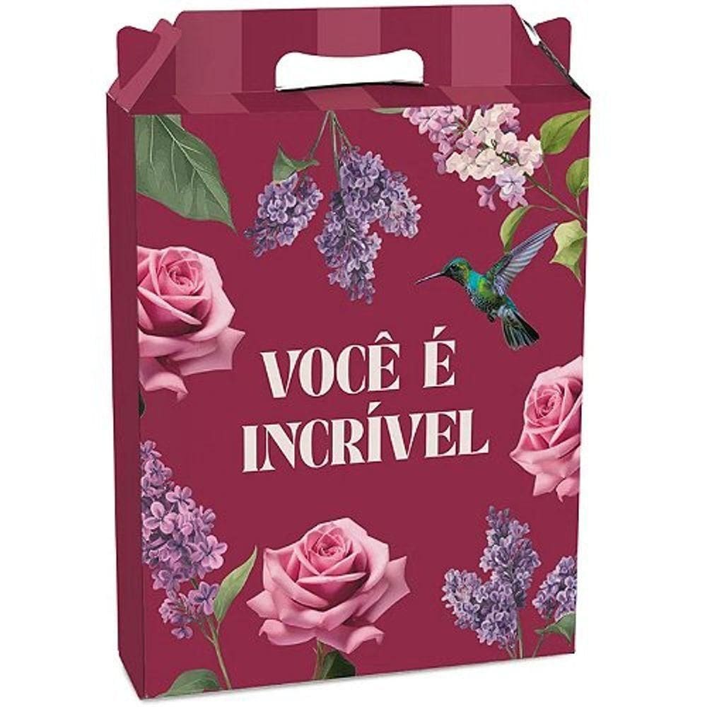 Kit Caixa Maleta Retangular Vertical Brigitte G 21x7,5x26cm - 10 Un