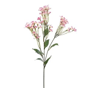 Flores Decorativas Permanentes - Haste Flores 73cm Lilás - 6 Hastes