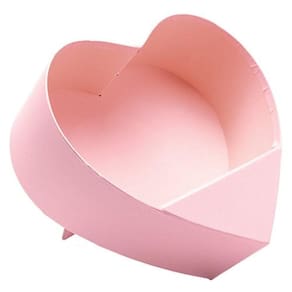 Caixa Coração De Papel Liso 25x23,5x9cm Rosa Claro - 1 Un