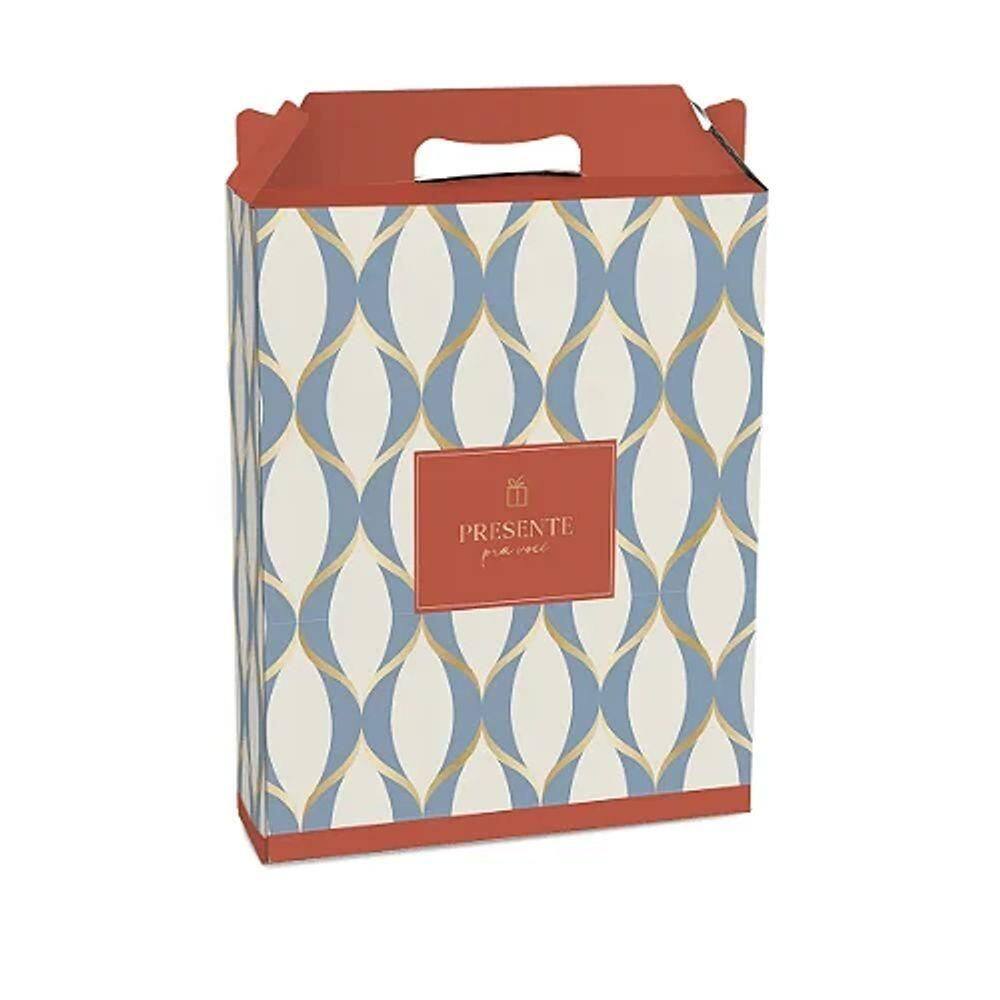 Kit Caixa Maleta Retangular Vertical Waves G 21x7,5x26cm - 10 Un