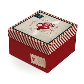 Kit Caixa Quadrada Amor Real M 26x26x12cm - 10 Un