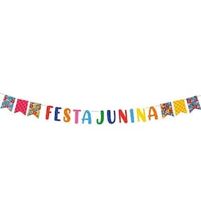 Faixa Decorativa Festa Junina Arraiá Bão Demais - 1 Un