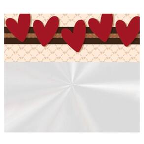 Saco Transparente Para Cesta 45x59cm L`amour Barrado - 25 Un