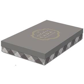 Kit Caixa Retangular Com Tampa Baixa Trevor M 30x21x5,5cm - 10 Un