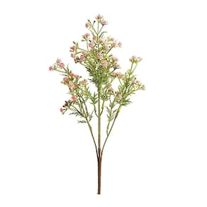 Flores Decorativas Permanentes - Buquê Star Flower X20 42cm Rosa - 6 Buquês