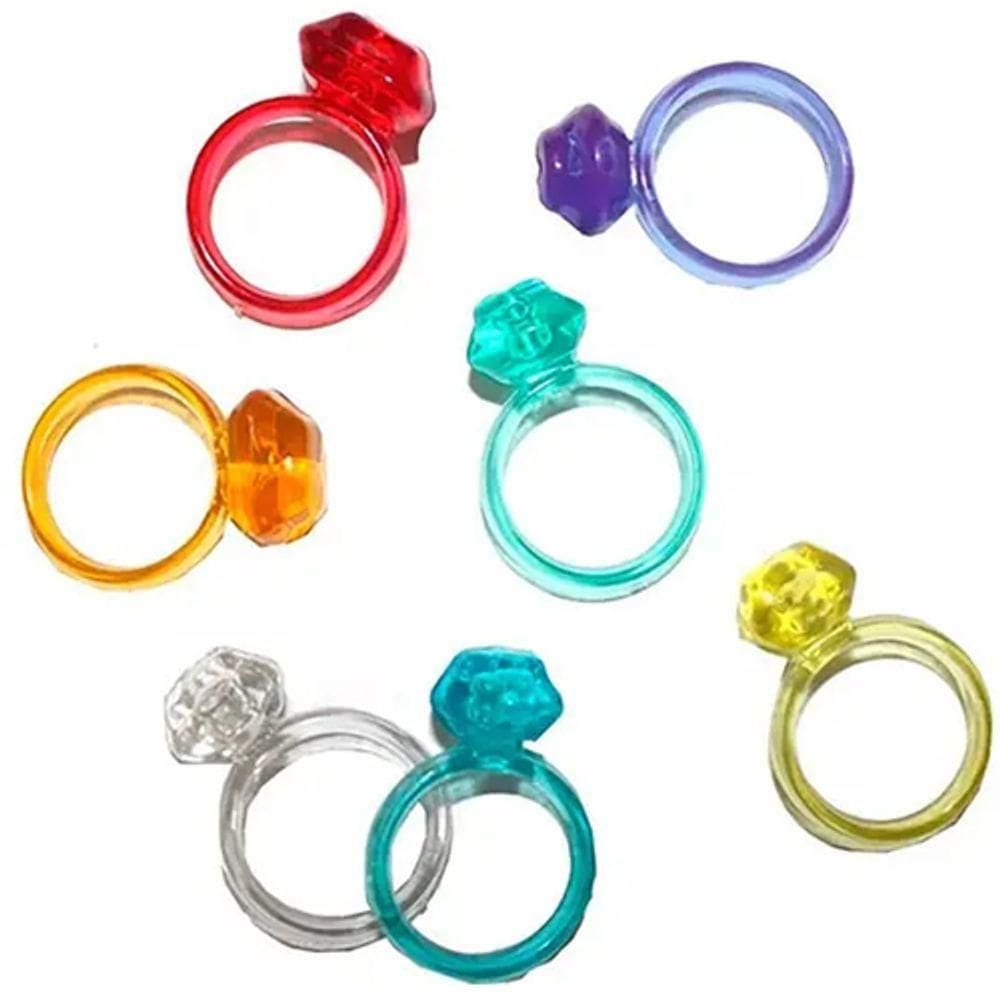 Lembrancinha Infantil - Mini Anel Cristal - 24 Un