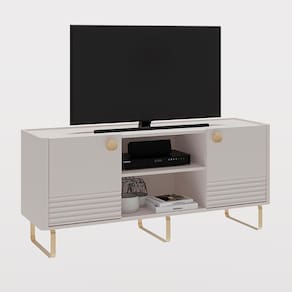 Rack Bancada Bossa Para TV Até 60" Polegadas Pés Metálicos