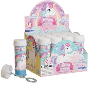 Lembrancinha Infantil - Bolhas De Sabão Unicórnio - 1 Tubo Com 60ml