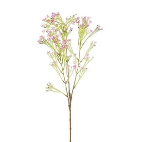 Flores Decorativas Permanentes - Wallflower X36 72cm Rosa - 6 Hastes