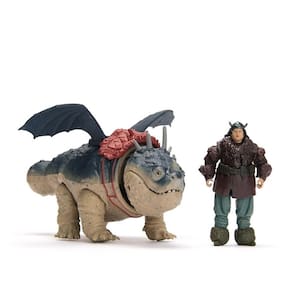 Como Treinar o Seu Dragão O Filme – Dragão e Viking -- Boneco Melequento e Dragão Gronckle – Sunny