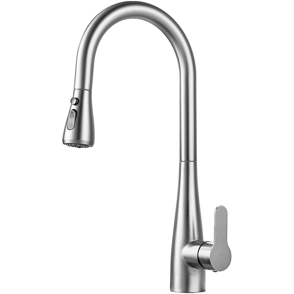 Torneira de Cozinha Gourmet Extensível Misturador Monocomando Move Aço Inox Escovado
