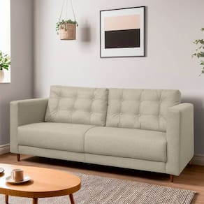 Sofá Living Viena 2 Lugares 170cm para Sala Recepção Consultório Linho - SOFA STORE
