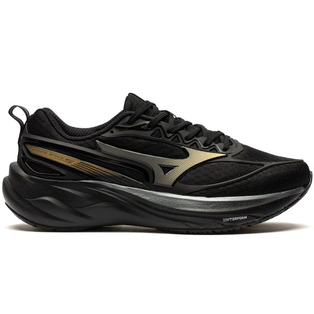 Tênis Mizuno Space 5 Preto Preto-Masculino