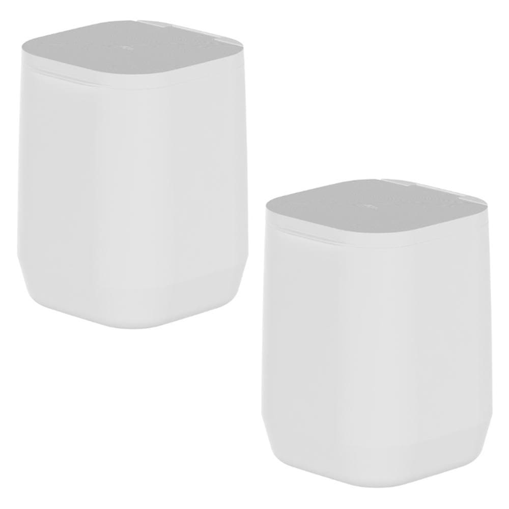 Kit 2x Lixeira Banheiro Cozinha Colante OU Branca - 6L