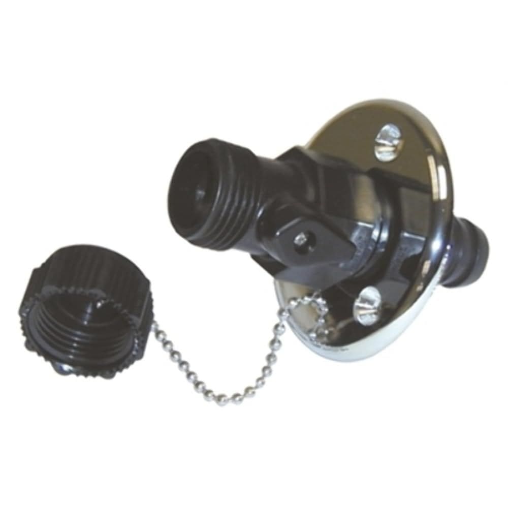 Válvula de lavagem T-H Marine com base cromada