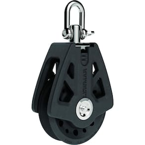 Bloco Lewmar 72MM Synchro Single com rolamento de rotação livre