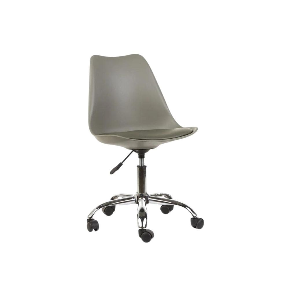 Cadeira De Escritorio Giratoria Tulipa Saarinen Cinza