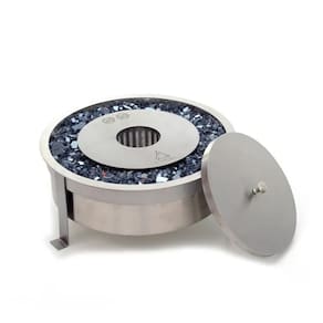 Lareira Modelo Tocha Inox Média de 2,5L Ecológica - K3 Imports