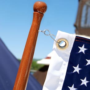 Flag Pole Taylor Made Products, madeira, teca, 1,25x91cm