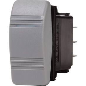 Interruptor Blue Sea Systems 8218 Contura OFF-ON DPST, cinza