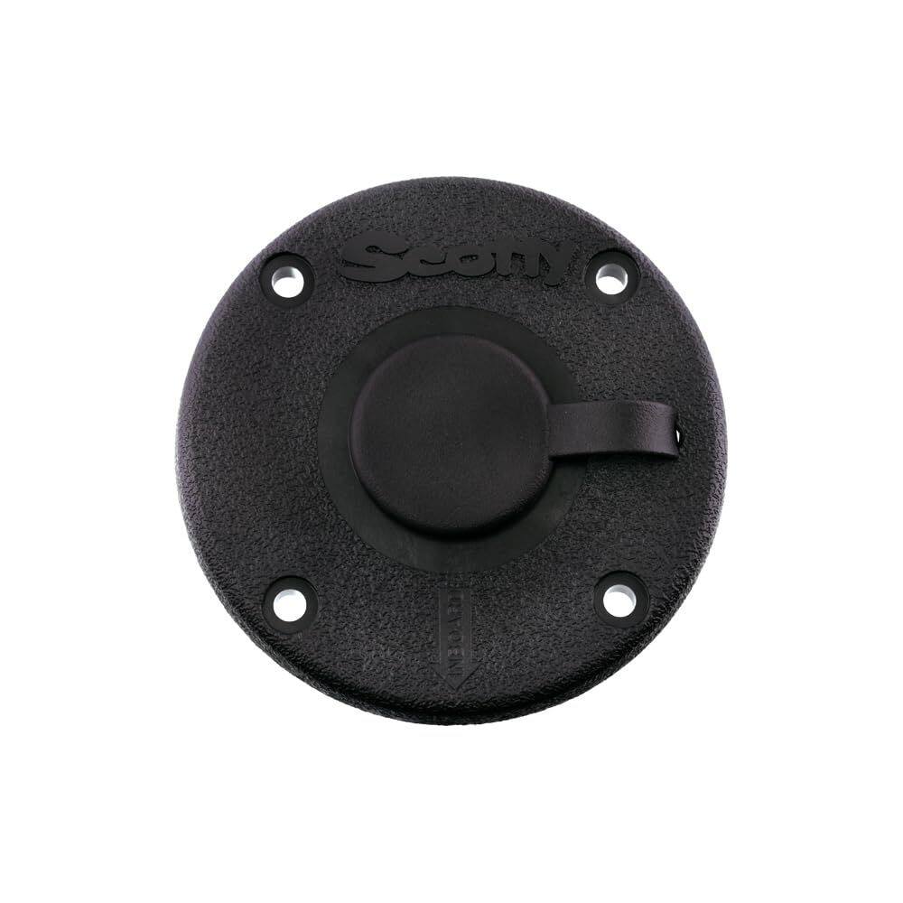 Equipamento de pesca Scotty #344 -BK Round Flush Deck Mounting B