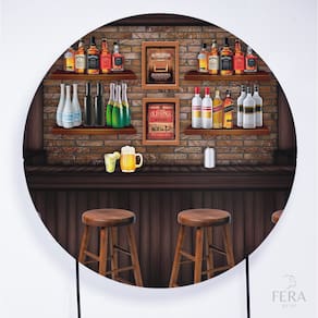 Painel Decorativo para Festa 1,80x1,80 metros Vesti Fácil com Elástico Boteco - Fera Print