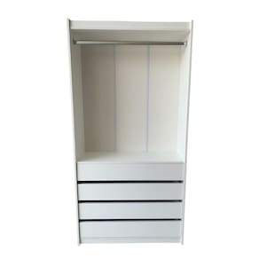Cabideiro Com Gaveta 100% Mdf Branco - Suprema Móveis