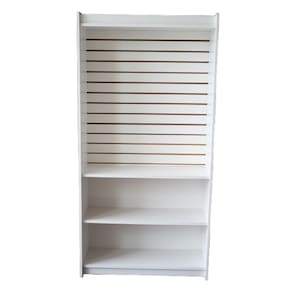 Estante Canaletada 100% Mdf Branco - Suprema Móveis
