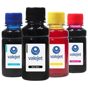 Kit 4 Tintas Para Epson L3150 Corante 100ml Cmyk Valejet