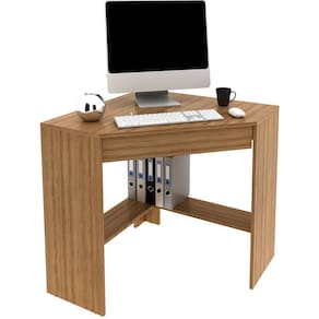 Mesa Escrivaninha de Canto para Escritório 1 Gaveta