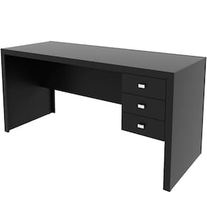Mesa para Escritório Reversível 155 cm 3 gavetas