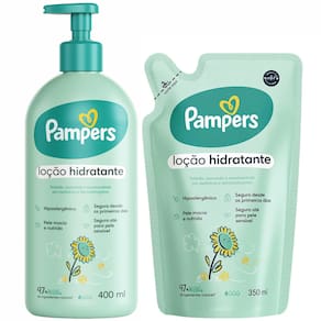 Loção Hidratante Pampers + Refil