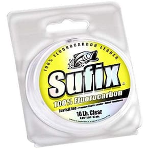 Sufixo de linha de pesca Invisiline Fl Leader 27,2 kg (transparente)